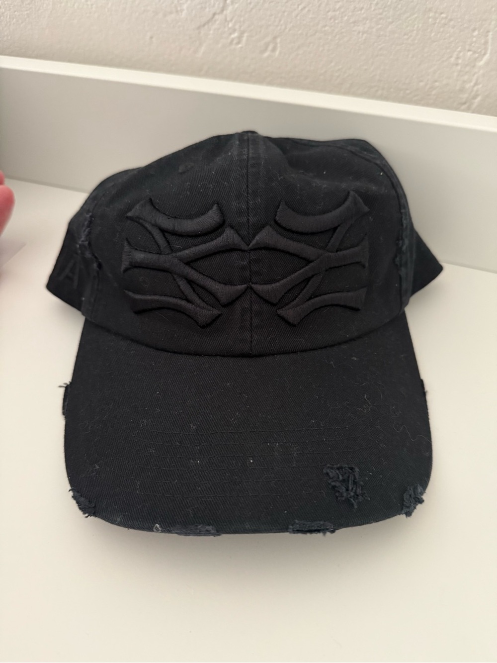 Men's Black Embroidered Baseball Cap - Unbranded